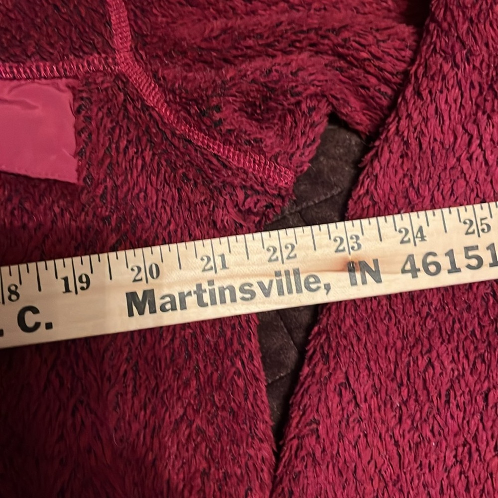 Patagonia Women’s Synchilla front Zip Deep Red Jacket, Size Large - Picture 7 of 12